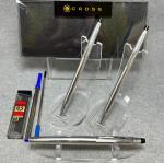 Cross Chrome 3-Piece Rollerball, Ballpoint, and Pencil Set