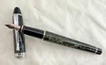 Aurora Ipsilon Deluxe Grey Fountain Pen, Fine Nib
