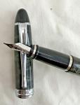 Aurora Ipsilon Deluxe Grey Fountain Pen, Fine Nib