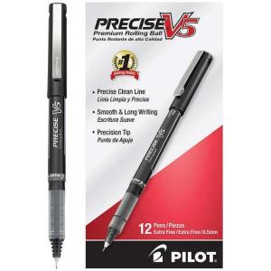 Pilot Precise V5 Stick Rollerball Pens, 12-Pack