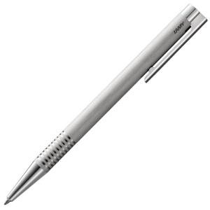 Lamy Logo Brushed Ballpoint Pen in Stainless Steel
