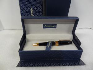 Montegrappa Fortuna Ballpoint Pen Black & Rose Gold