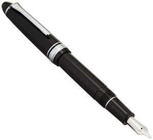Sailor Black Music Fountain Pen with Silver Trim