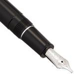 Sailor Black Music Fountain Pen with Silver Trim