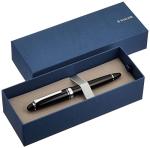 Sailor Black Music Fountain Pen with Silver Trim
