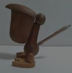 Vintage Swank Wood Pen Pencil Holder - Pelican Design