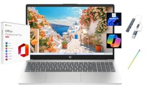 Luxurious Silver Touchscreen Laptop with Stylus Pen