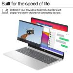 Luxurious Silver Touchscreen Laptop with Stylus Pen