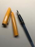 Aurora Yellow and Gold Fountain Pen