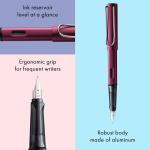 Lamy AL-Star Black Purple Fountain Pen with Grip