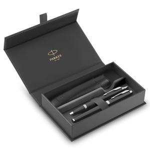 PARKER IM Duo Black Pen Set with Pouch
