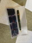 Olive Kaweco Sport Fountain Pen with Gold Clip