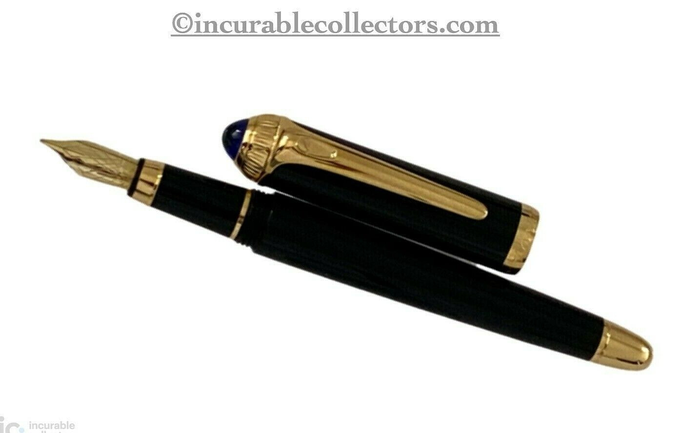 Cartier Roadster Black Gold Fountain Pen with 18K Nib