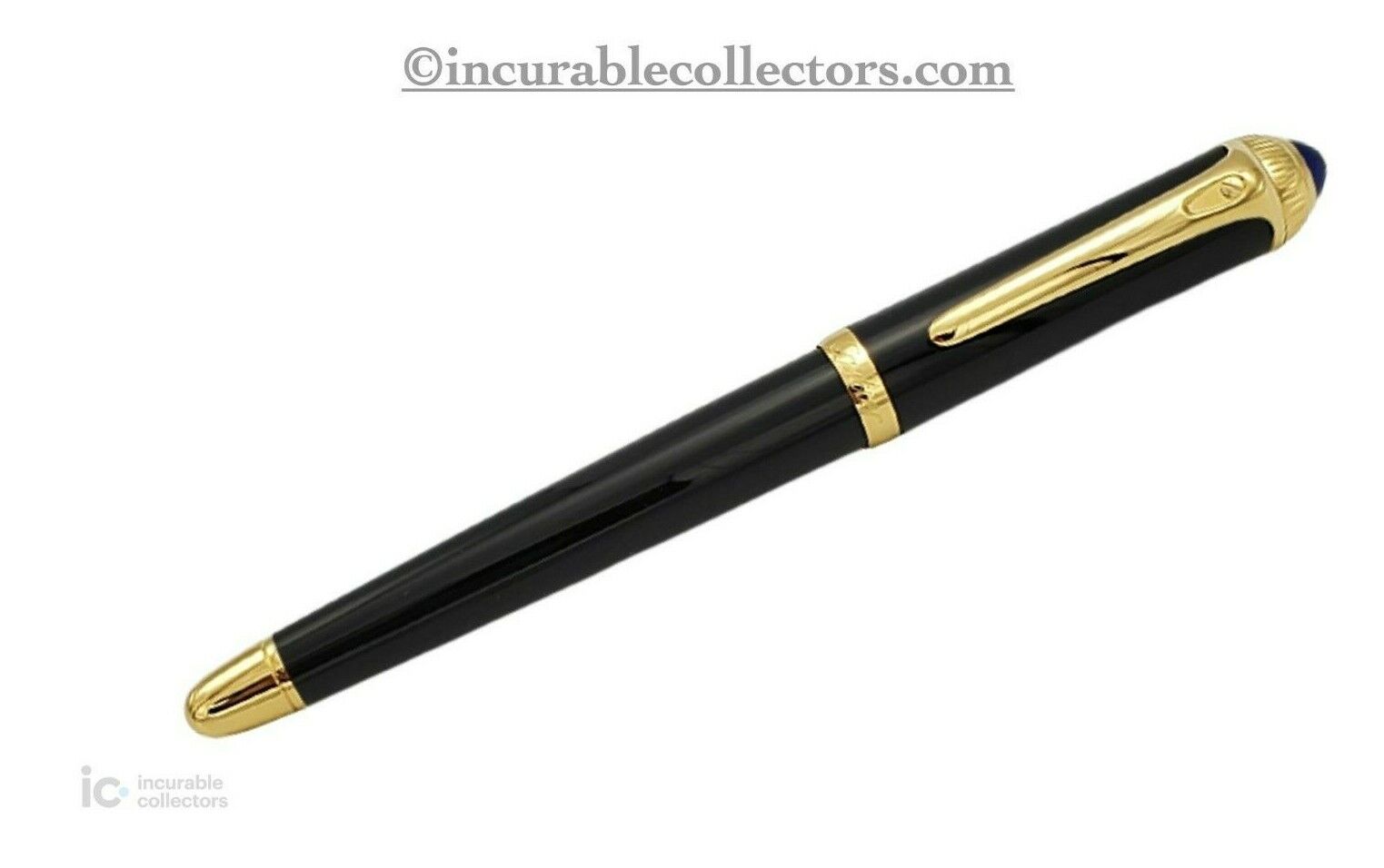 Cartier Roadster Black Gold Fountain Pen with 18K Nib