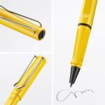 Lamy Safari Yellow Rollerball Pen, Ergonomic Grip