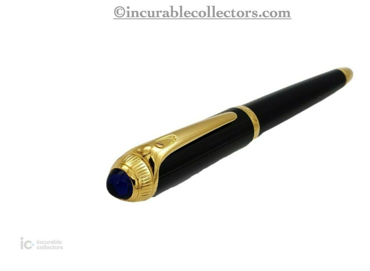 Cartier Roadster Black Gold Fountain Pen with 18K Nib