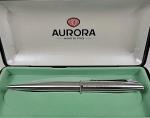Vintage Aurora Silver Ballpoint Pen with Case