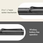 Lamy Safari All Black Twin Pen: Stylus & Ballpoint