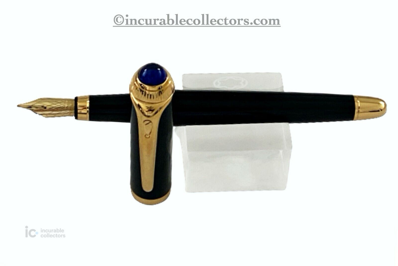Cartier Roadster Black Gold Fountain Pen with 18K Nib