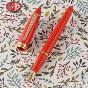 Aurora Ipsilon Autumn Orange Fountain Pen - EF Nib