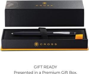 Cross Click Matte Black Ballpoint Pen - 0.8mm