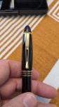 Aurora Ipsilon Black Lacquer Fountain Pen with Gold