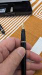 Aurora Ipsilon Black Lacquer Fountain Pen with Gold