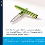 Aurora Borealis Green Bullet Space Pen - Any Angle Writing