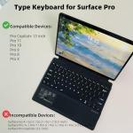 Luxury Detachable Type Cover for Surface Pro 11
