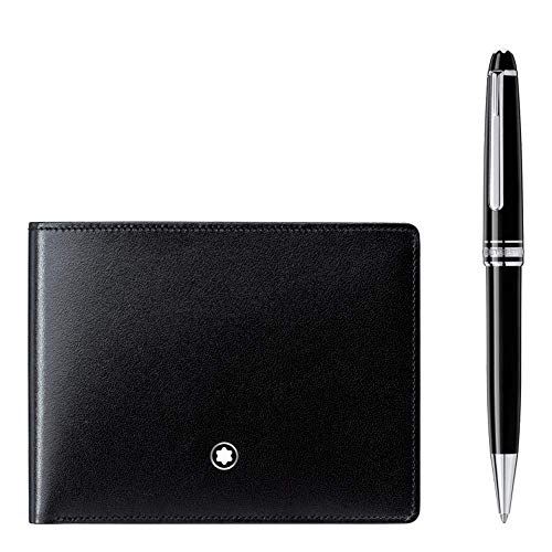 MONTBLANC Meisterstuck Ballpoint Pen with 6CC Wallet