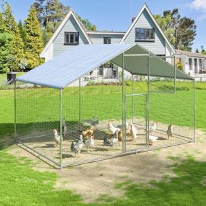 Polar Aurora Large Outdoor Chicken Coop and Run