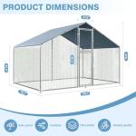 Polar Aurora Large Outdoor Chicken Coop and Run