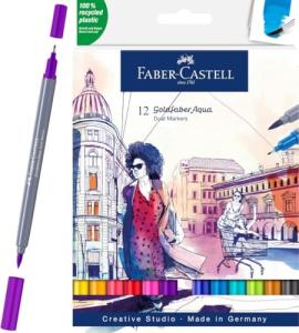 Faber Castell Goldfaber Aqua Dual Tip Markers 12-pack