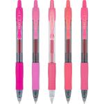 Pilot G2 Fine Point Gel Pens, Pink Inks, 5-Pack