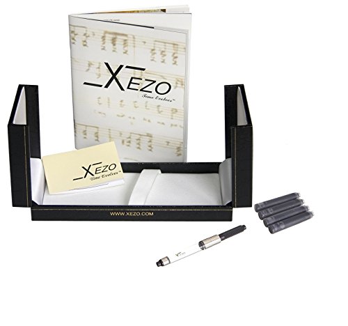 Xezo Maestro Fountain Pen: Tahitian Pearl, Chrome Plating