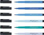 Faber-Castell Pitt Artist Brush Pens Blue Set