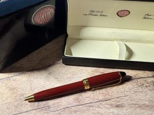 Aurora Ipsilon Red Resin Ballpoint Pen