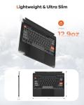 Doohoeek Bluetooth Keyboard with Touch Pad & Pen Slot