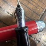 Aurora Talentum Bordeaux Chrome Fountain Pen