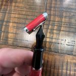 Aurora Talentum Bordeaux Chrome Fountain Pen