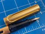 Lamy Safari Gold Fountain Pen with Extra Fine Nib