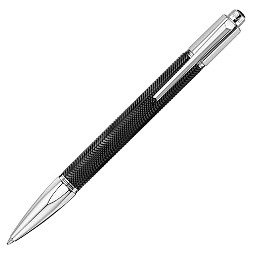 Caran d'Ache Varius Ivanhoe Silver Ballpoint Pen Black