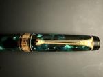 Aurora Optima Green Fountain Pen with 14K Nib