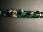 Aurora Optima Green Fountain Pen with 14K Nib