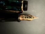 Aurora Optima Green Fountain Pen with 14K Nib