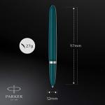 PARKER 2123509Z Teal Blue Fine Point Fountain Pen