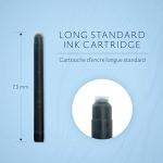 Waterman Paris Black Ink Fountain Pen Refills 8-Pack