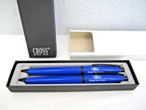 Cross Blue Ford Logo Ballpoint Pen & Pencil Set
