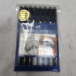 Faber-Castell PITT Manga Pens, Gray Shades, 8-Pack