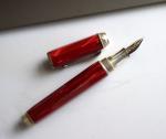 Montegrappa Emblema Red Fountain Pen with Gold Nib